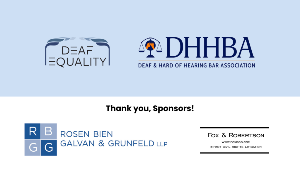 Graphic for "2025 Deaf Law Day"