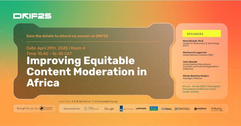 Graphic for the Digital Rights and Inclusion Forum session.