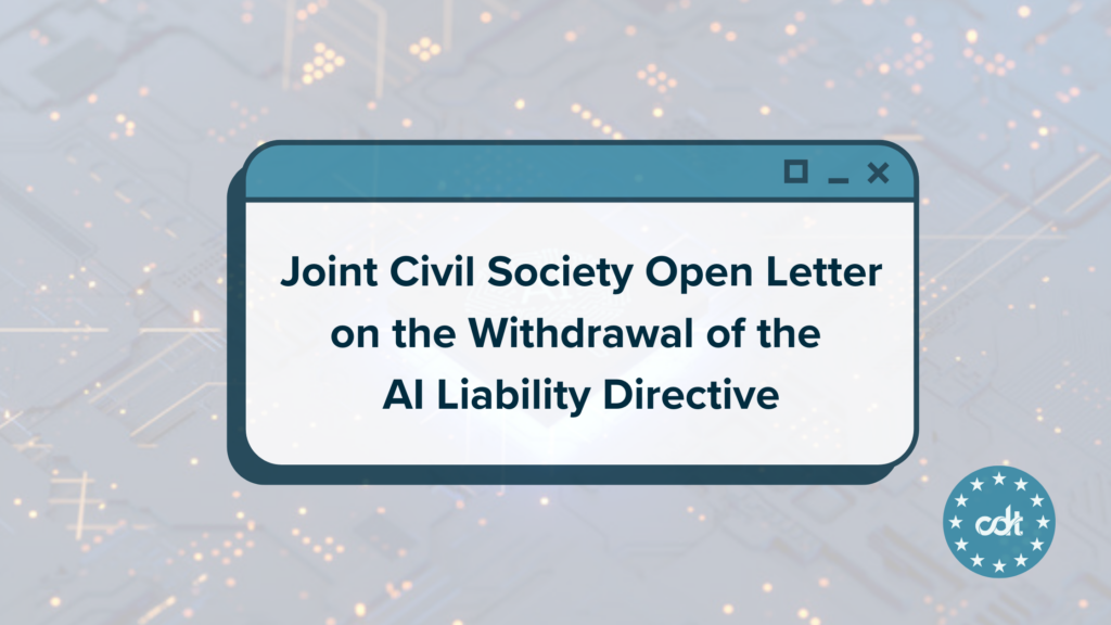 Text inside a window-like box, on a background with chips in transparence and CDT Europe logo in the bottom right corner