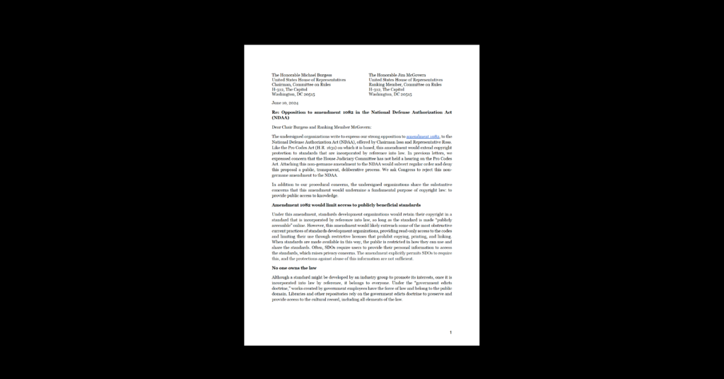 White document on black background.