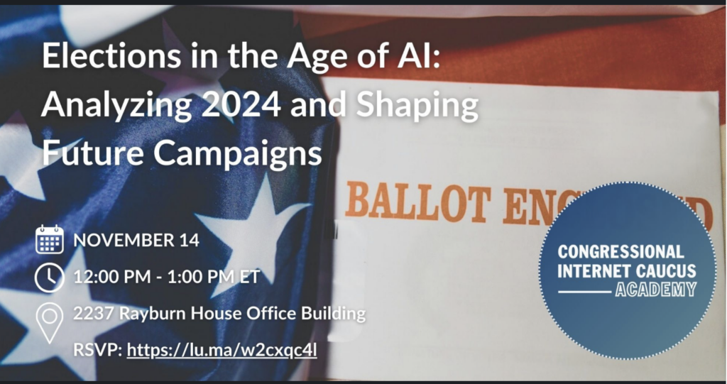 Elections in the Age of AI infographic.