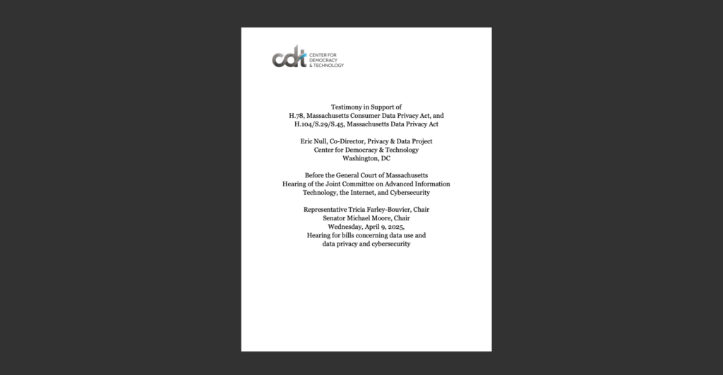 White document on black background.